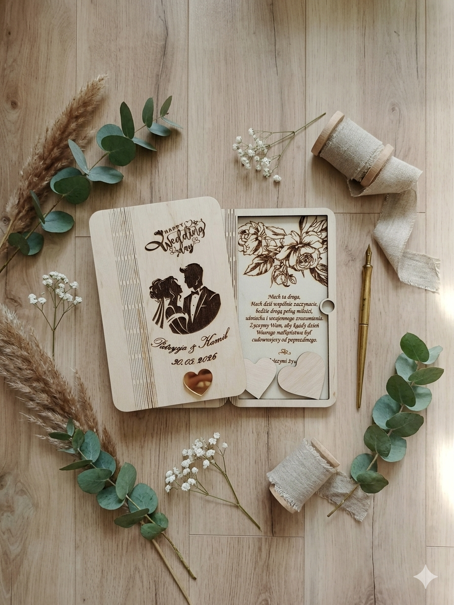 Drewniane Etui / Koperta